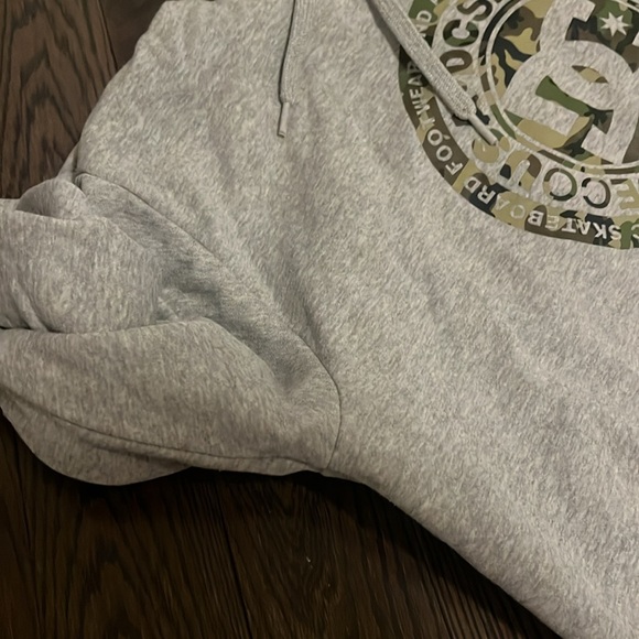 DC shoes hoodie - grey with camo branding - Picture 5 of 10